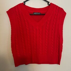 Red Sweater Vest